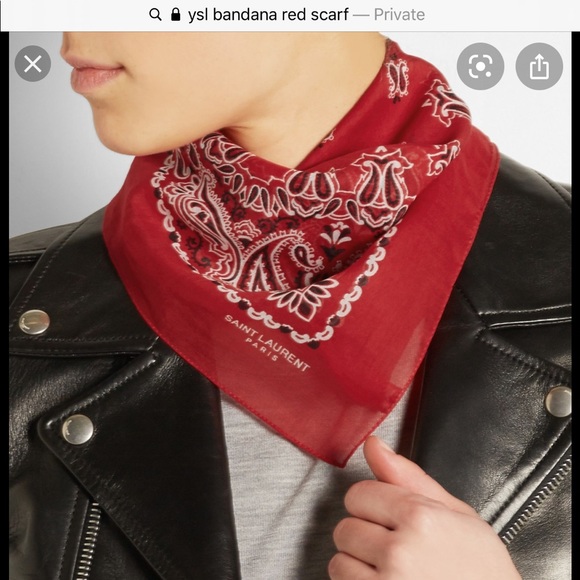 saint laurent paisley scarf